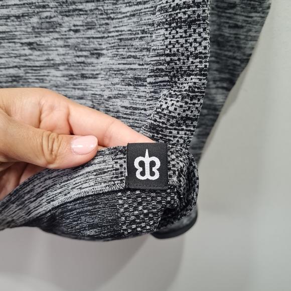 Betabrand x MPG Quarter Zip Hoodie Pullover Dark Grey/ Black Size M/L - Picture 9 of 16